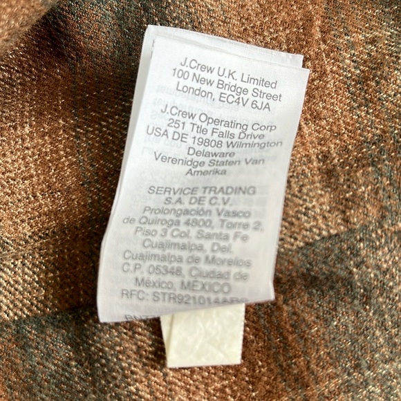 J. Crew flannel lined barn/hunting jacket, size M, NWT - Picture 9 of 9